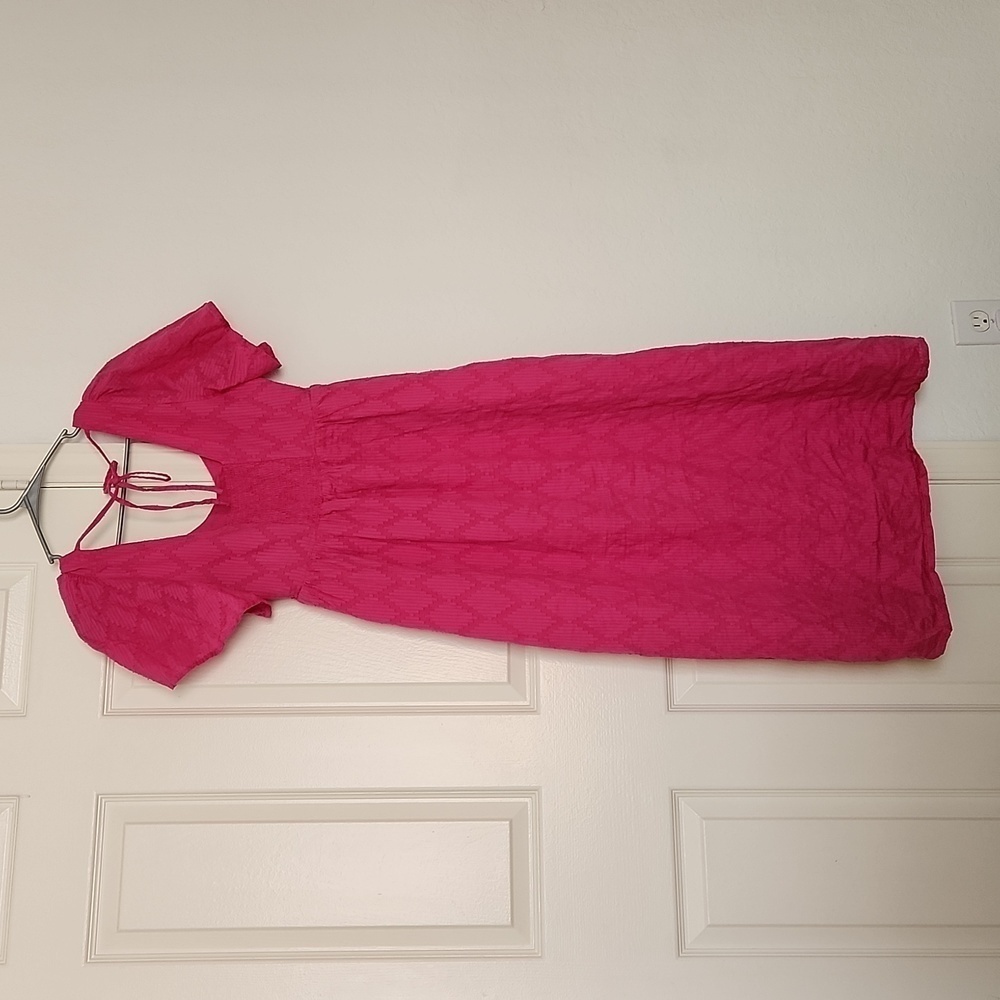 Serophine Women's Cotton Broderie Maternity and Nursing Dress sz 2 - Picture 12 of 14